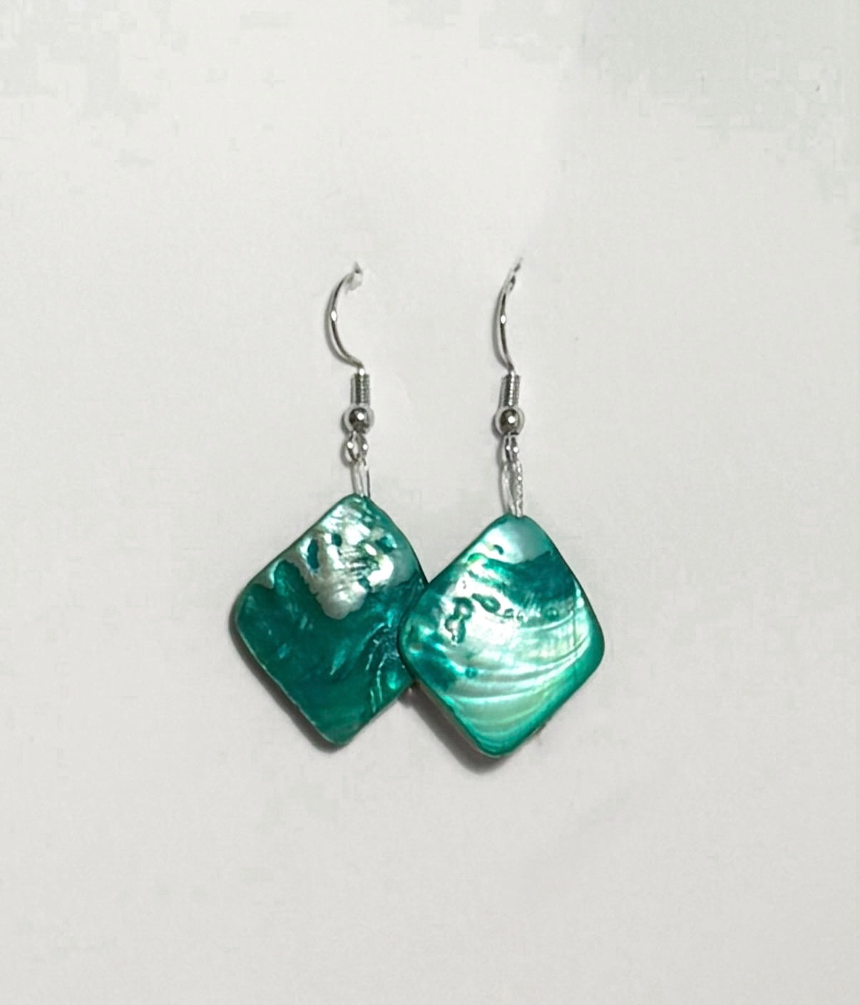 Handmade Natural Glass Earrings Made With Nickel-Free Sterling Silver